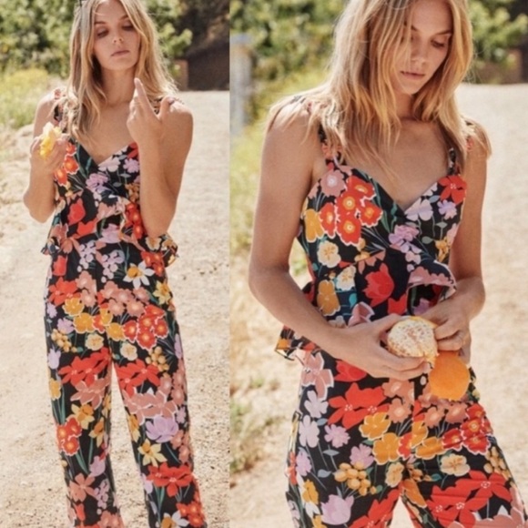 SAYLOR INES Poplin Jumpsuit Sweetheart - Picture 2 of 6